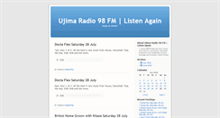 Desktop Screenshot of listen-again.ujimaradio.com