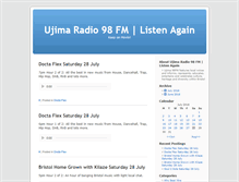 Tablet Screenshot of listen-again.ujimaradio.com